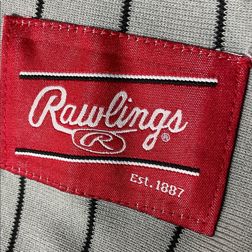 Vintage Rawlings Pinstripe Baseball Jersey - Picture 8 of 9